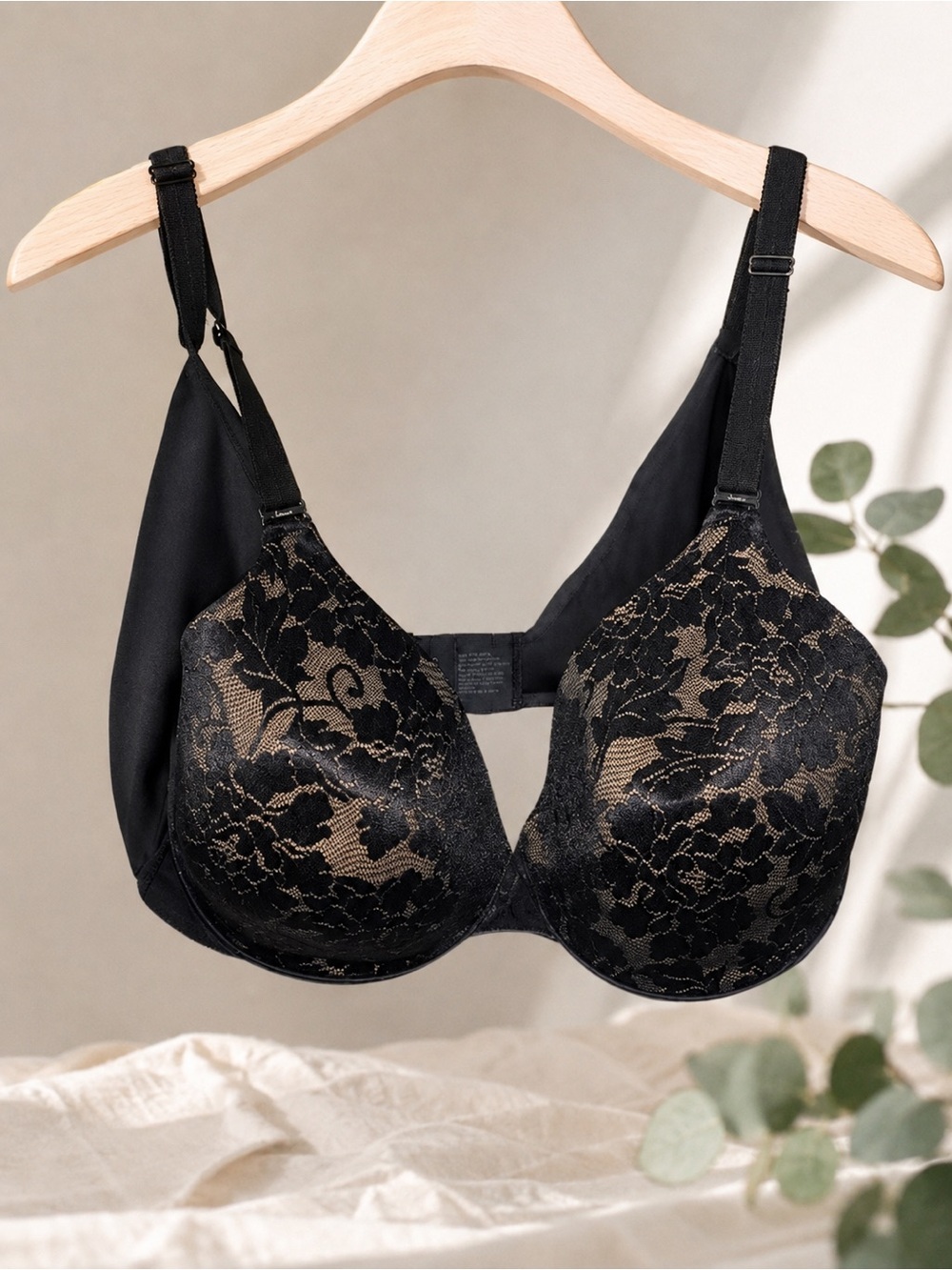 Soma 40D Bra Vanishing Back Full Coverage Lace